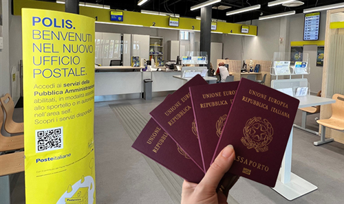 Avvio rilascio passaporto